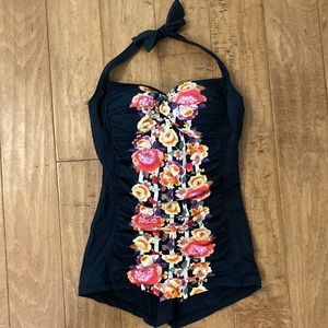 Seafolly Maillot Boyleg Floral One Piece Swimsuit from Anthropologie US10/AUS14